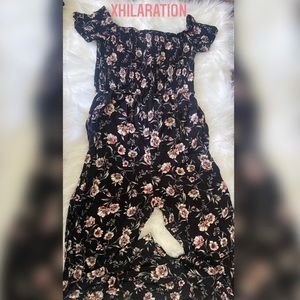 Floral Romper With pockets